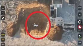 חמאס מחביא גופה, צילום: מסך מטוויטר